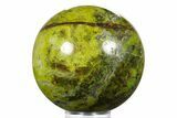 Polished Green Opal Sphere - Madagascar #290924-1